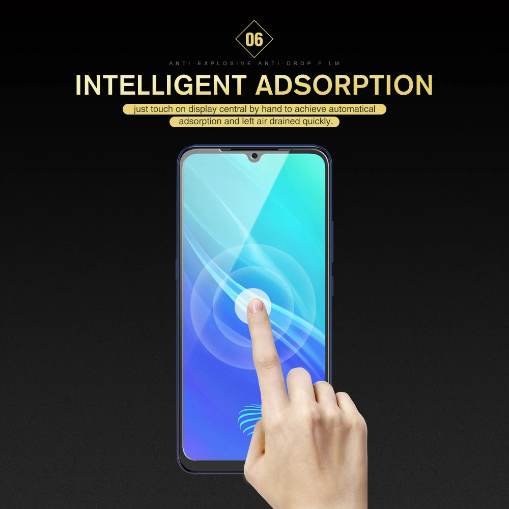 

Tempered Glass Film For Vivo U3 U3X 3D Full Glue Cover Screen Protectors For Vivo Y7S S1 Pro V1832A V1832T Protective Glass Film