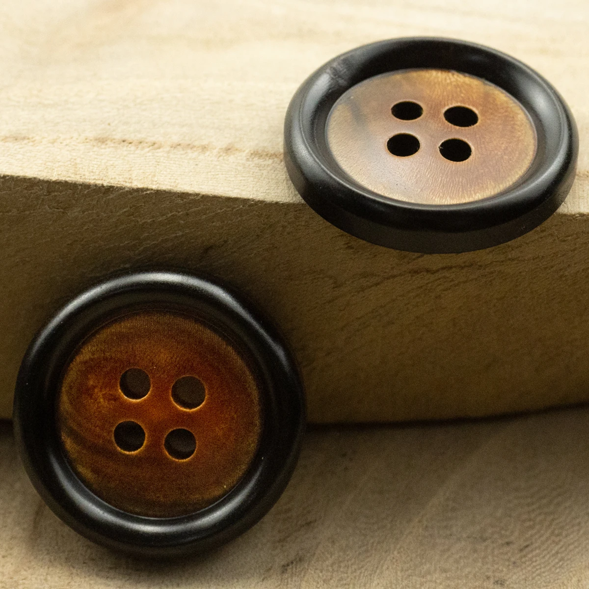 

10Pcs Braised Black and Brown Horn Buttons Suit Button for Clothing Sweater DIY Sewing Accessories For Needlework Handy Work