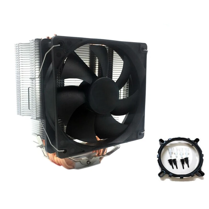 Процессор охладитель 12 см вентилятор 6 Медь теплопроводов холодильник 4Pin радиатор с одним Вентилятор охлаждения кулер для LGA 1150/1151/1155/1156/1366/775/2011 AMD