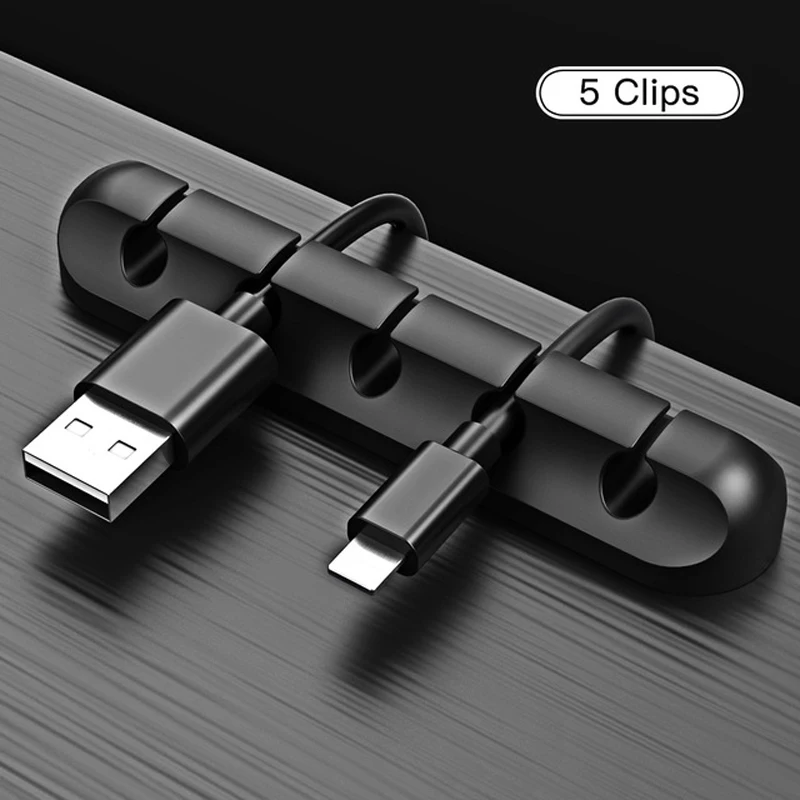 Органайзер для кабеля силиконовый usb-кабель намотки аккуратный протектор зажимы
