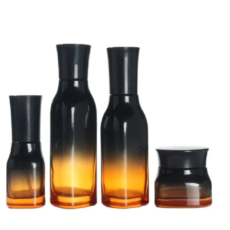 120 мл 100 40 Черно Коричневая стеклянная бутылка с тонером пустая упаковка для
