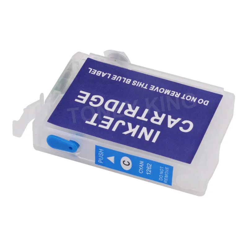 Toney King Refillable Cartridge For Epson T1261 T1262 T1263 T1264 Ink Cartridges Workforce 520 60 435 545 630 633 Printer | Компьютеры и