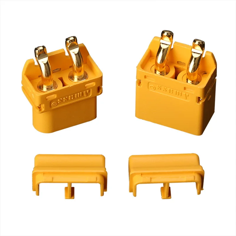Коннектор Amass XT60 мужского и женского разъем XT60PT PCB штекер коммутационного шнура горизонтальный литиевая батарея 2-ядерный штепсельной вилки