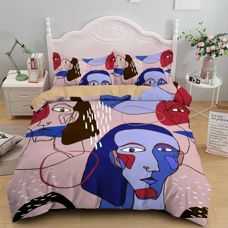 

Abstract Pattern 3D Bedding Set Printed Duvet Cover Twin Full Queen King Size