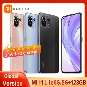 Global Version Xiaomi Mi 11 Lite Smartphone Snapdragon 732 Eight Core
AMOLED Full Screen 64MP Pixel 33W With NFC Mobile Phone