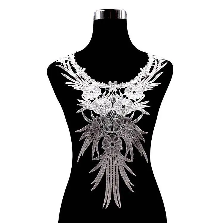 Вышивка с круглой горловиной для творчества искусственные Съемная воротники