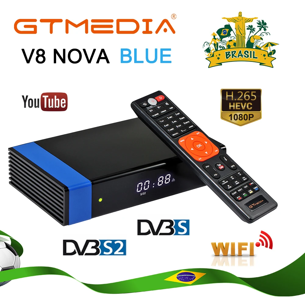 GTMEDIA V8 MPEG 4 Цифровое телевидение DVB S2 приемное устройство спутниковый приемник H.265
