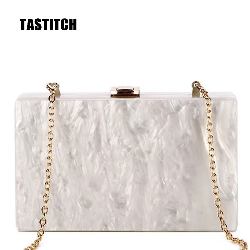 Новинка 2020 модная акриловая сумка акриловый клатч с мраморной текстурой женская