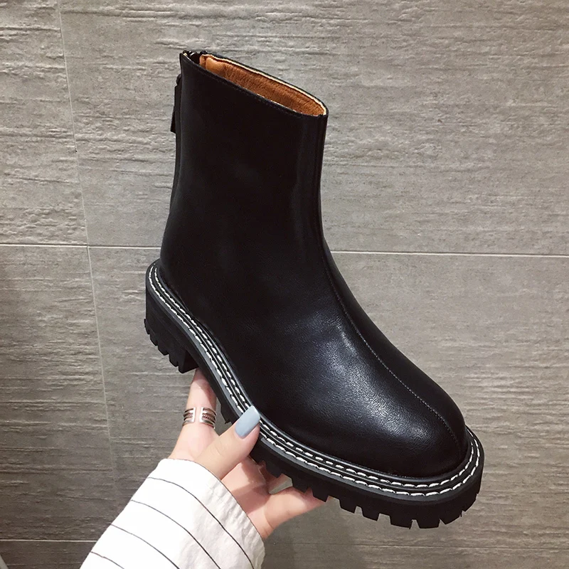 2019 Новый осень зима Boobts женская обувь Дамская мода сапоги на высоком каблуке с