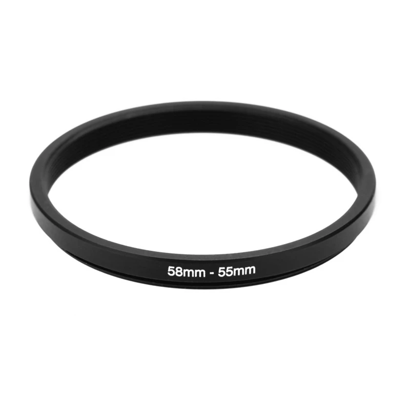 

58-55mm Metal Adapter Ring down Accessory black