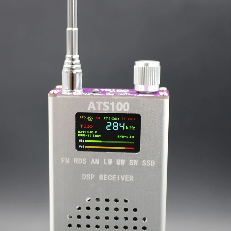 Радиоприемник ATS100 SI4732 FM RDS AM LW MW SW SSB 150K-30 МГц 64M-108 DSP радио | Электроника