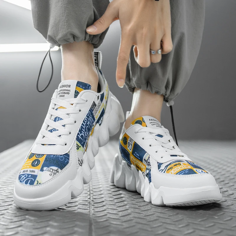 

New Daddy Fashion Shoes Fashion Simple Breathable and Comfortable New Trend Bright-colored Men Shoes Sneakers