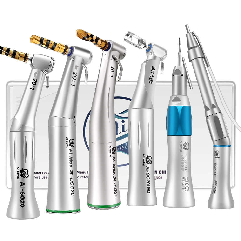 

External Water Spray Low Speed Dental Implant Handpiece E-Type Electric Surgical Motor Tools Consumables Products Without Led