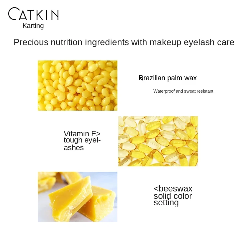 

Catkin Thousand Feather Mascara Waterproof Sweatproof Extremely Tiny Brush Head Natural Long Thick Curl