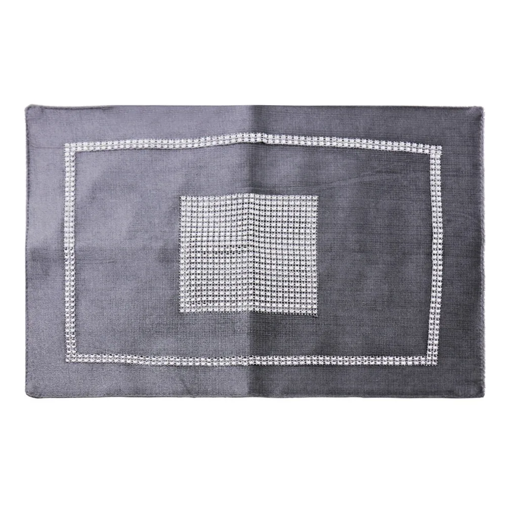 

High Quality Table Napkins Mat Cloth Polyester Diamond Patchwork Vintage Restaurant Wedding Party Home Hotel Decoration 30x40CM