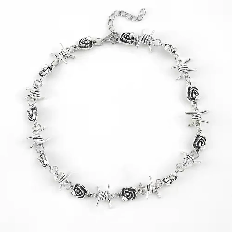 

Boho Aesthetic Necklace For Women Stainless Steel Jewelry Sets,Vintage Streetwear Goth Couple Accessories Cuban Link Chain.