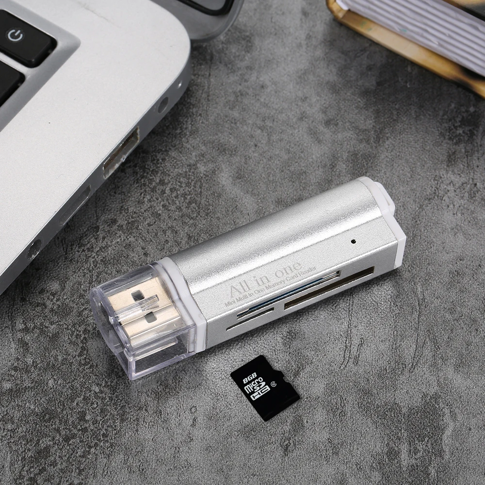 Устройство для чтения карт памяти USB 2 0 портативное устройство SD/TF/MS Duo/Micro MS(M2)/Ms Pro