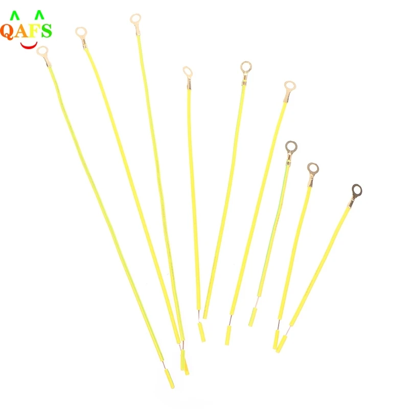 

Yellow-Green Solar Photovoltaic Grounding Wire with Terminals Earth Cable 200pcs