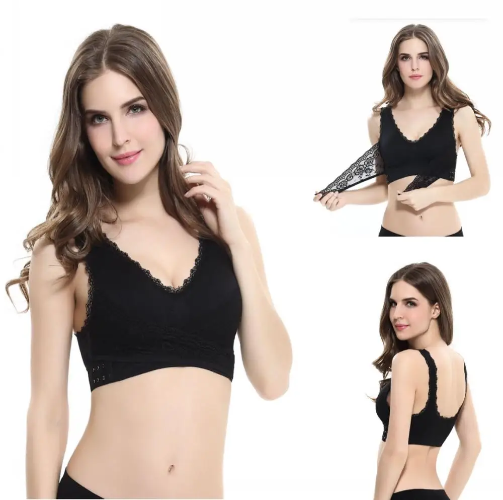 Женский спортивный бюстгальтер для фитнеса и йоги мягкий пуш-ап Кружевной