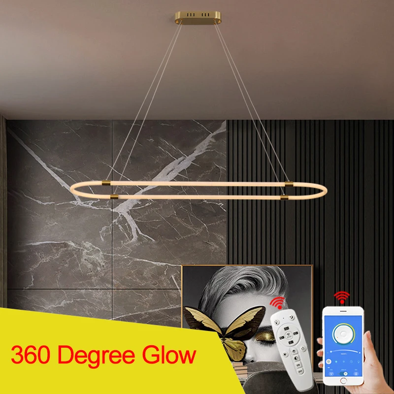 NEO Gleam 360 Glow APP RC современные светодиодные подвесные светильники для столовой