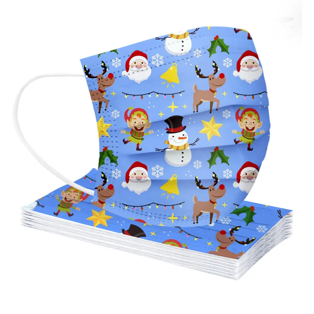 50 шт. разноцветная Пылезащитная маска для детей на Хэллоуин | Детская одежда и