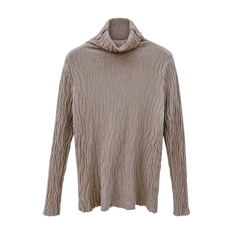 

Solid color 2020 New Autumn Winter Women Sweater Pattern knitted Turtleneck Shirt Women's Fashion Long Sleeve Women Top 2015F