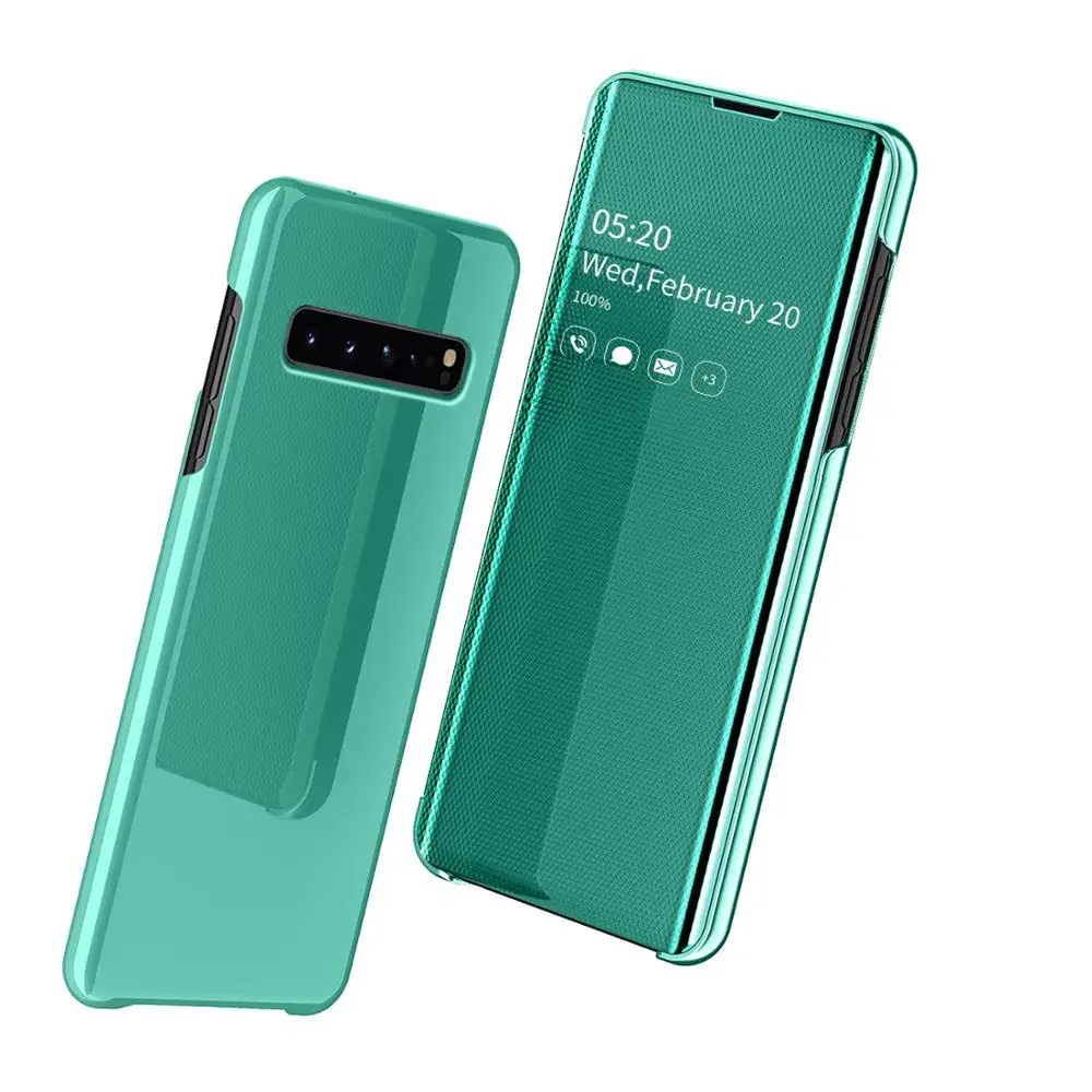 

Smart Mirror Flip Case For Samsung Galaxy S10 5G Full Protection Clear View Phone Cover for Samsung S10 5G S105G Smart View Case