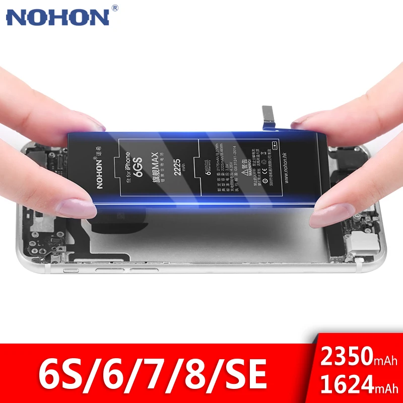 NOHON батарея для iPhone 6S 6 7 8 SE Замена высокой емкости телефона Bateria Apple iPhone8 iPhone7 iPhone6S