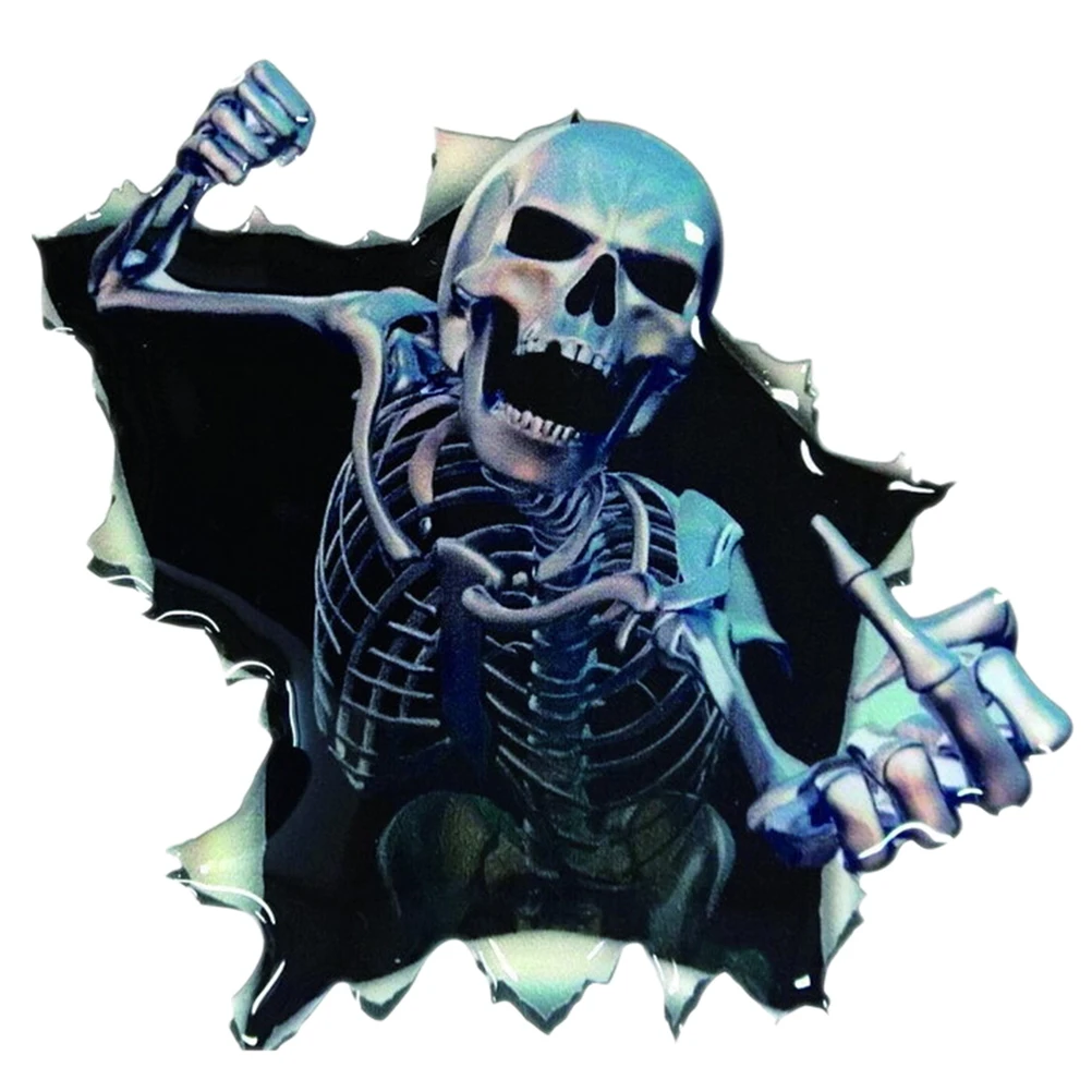 

New DIY 3D Waterproof Car Sticker Skull Car Hoods Trunk Thriller Rear Window Decal Car Decal Covers Car Styling