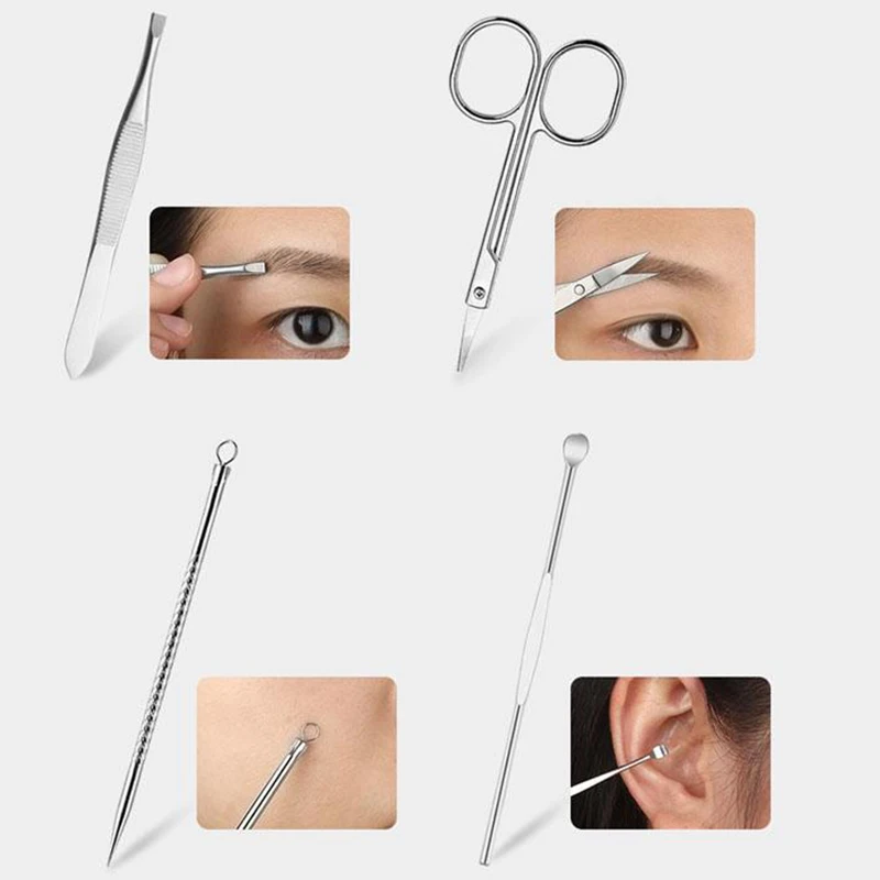 Профессиональные маникюрные инструменты для ногтей набор ножниц из нержавеющей