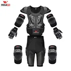 Мотоциклетная куртка WOSAWE, защита всего тела, гоночная броня, защита груди, позвоночника, наколенники, перчатки