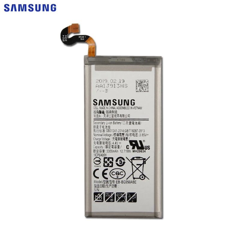 Samsung сменный аккумулятор EB-BG950ABE для samsung GALAXY S8 G9508 G9500 G950U SM-G9508 проект мечта EB-BG950ABA