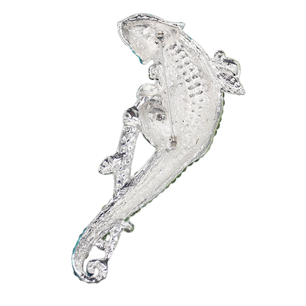 50 шт./лот женские крупные Австрийские броши кристалл эмаль животное длинный