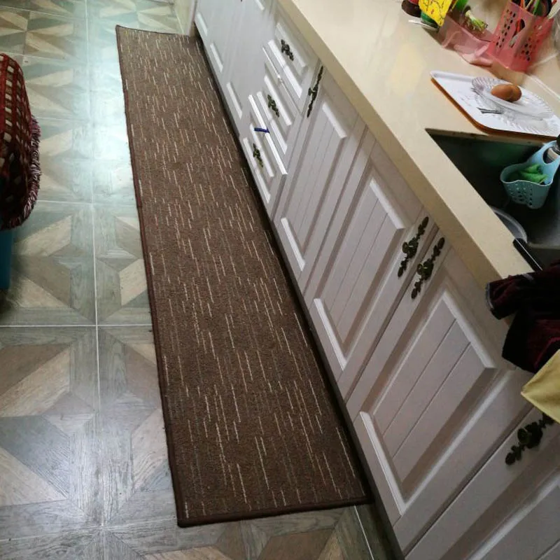 1pcs Thicken Kitchen Carpet Anti Slip Sofa Living Room and Rugs Long Oil Proof Mat Washable Entrance Doormat | Дом и сад