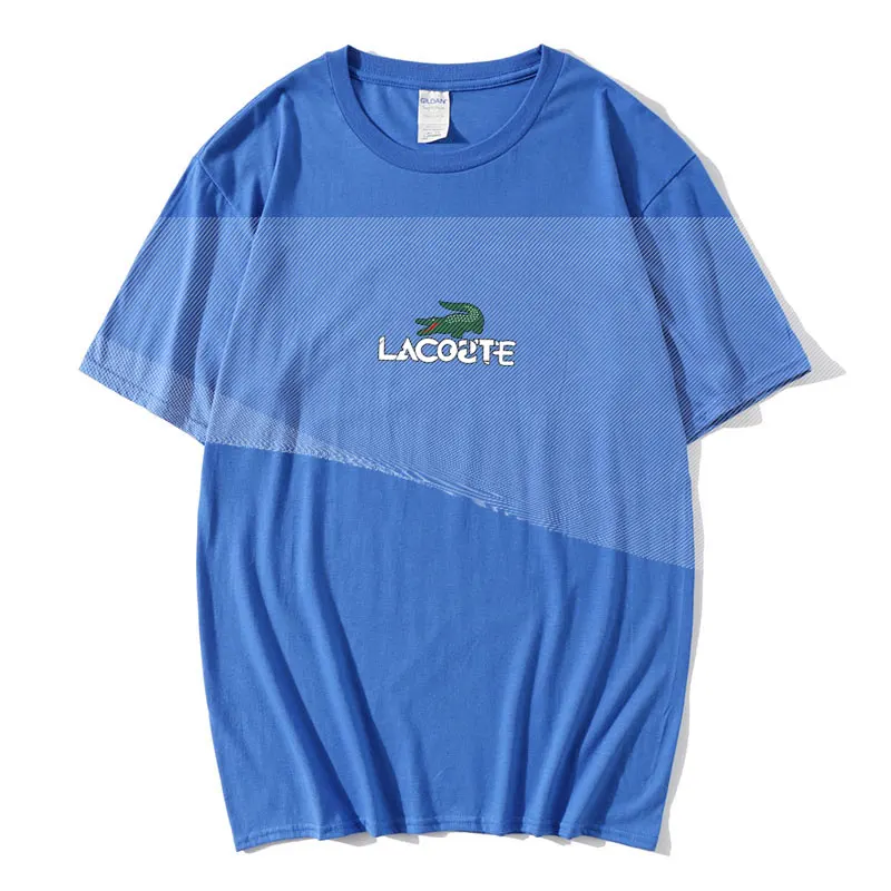 

Lcoste-Brand T-Shirt Men's T-shirt Cotton Loose Men Tshirts Classic O-Neck Male Clothing Casual Fashion Tees Tops Man Clothes