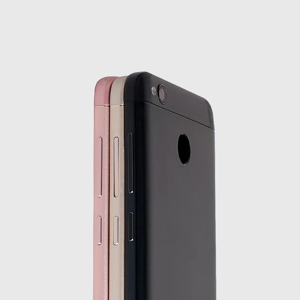 Со стеклянными линзами боковые клавиши задняя крышка для Xixo mi Red mi 4X задняя крышка для батареи металлический задний корпус для mi Red mi 4X батарейный дверной чехол