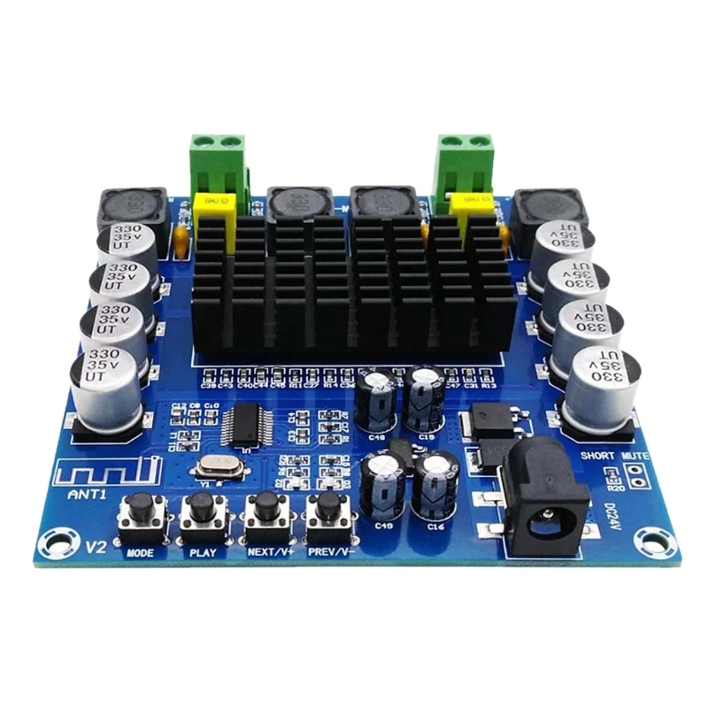 Высокомощный Модуль платы цифрового усилителя мощности Bluetooth 5 0 TDA7498 2x100