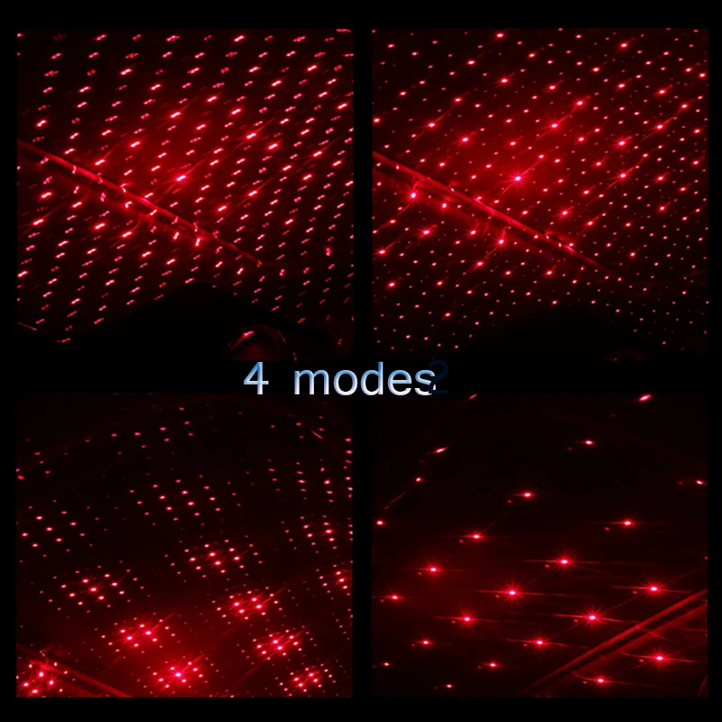 USB звездный Ночной светильник на крышу автомобиля проектор атмосферная