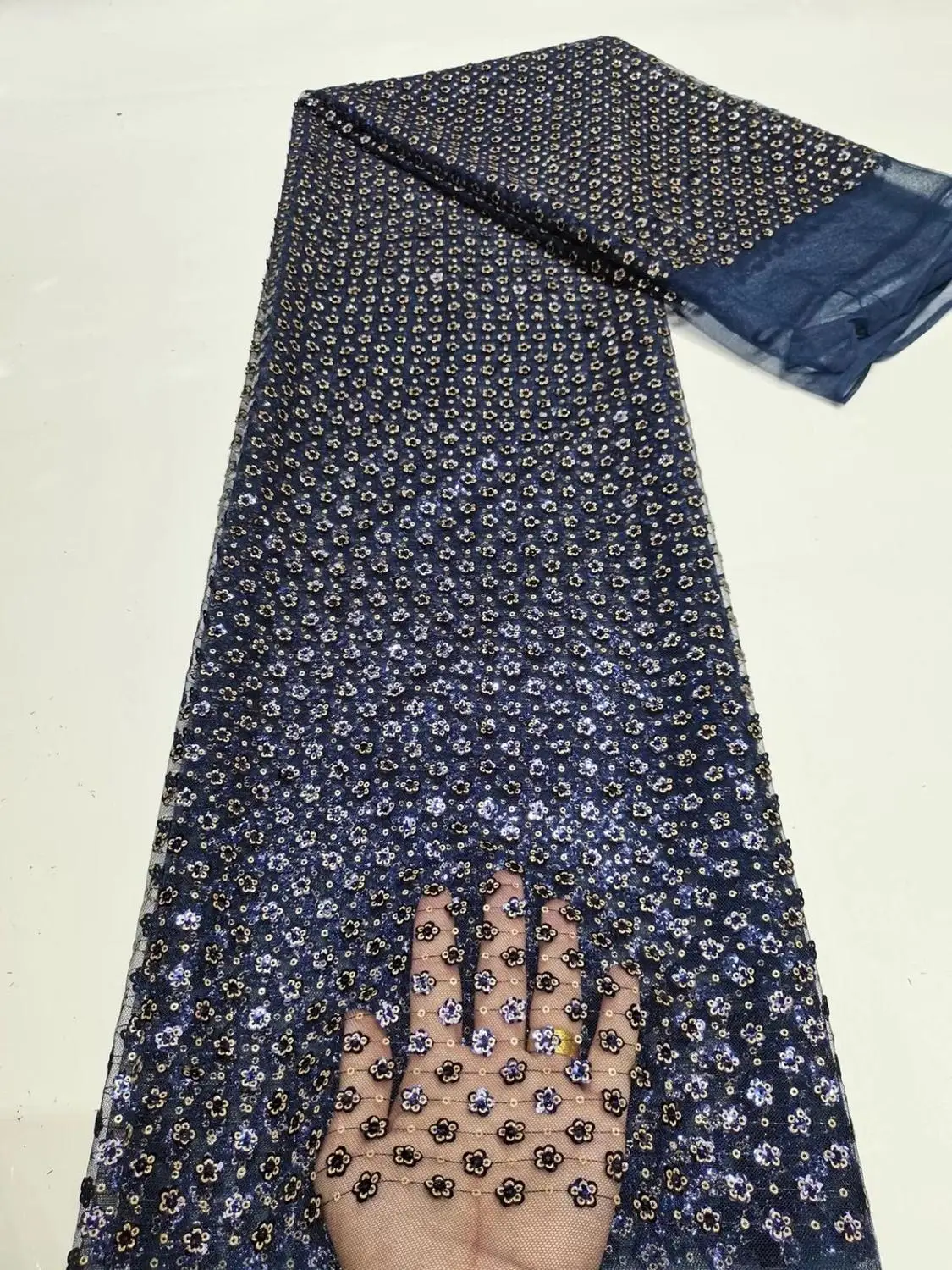 

2020 Floret французское кружево с блестками нигерийское гипюровое платье высококачественные блестки тюль африканская кружевная ткань Свадебны...