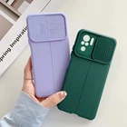 Чехол для защиты объектива скользящей камеры для Xiaomi Mi POCO X3 Pro NFC M3 11 Lite, чехол для телефона Redmi Note 10 9 Pro 10S, мягкий чехол из ТПУ