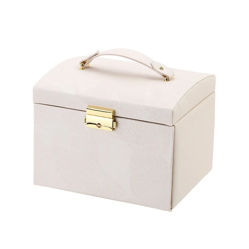 

Black White makeup organizer makeup bag Desktop Storage drawer Jewelry clip Beauty box cabinet european style leather