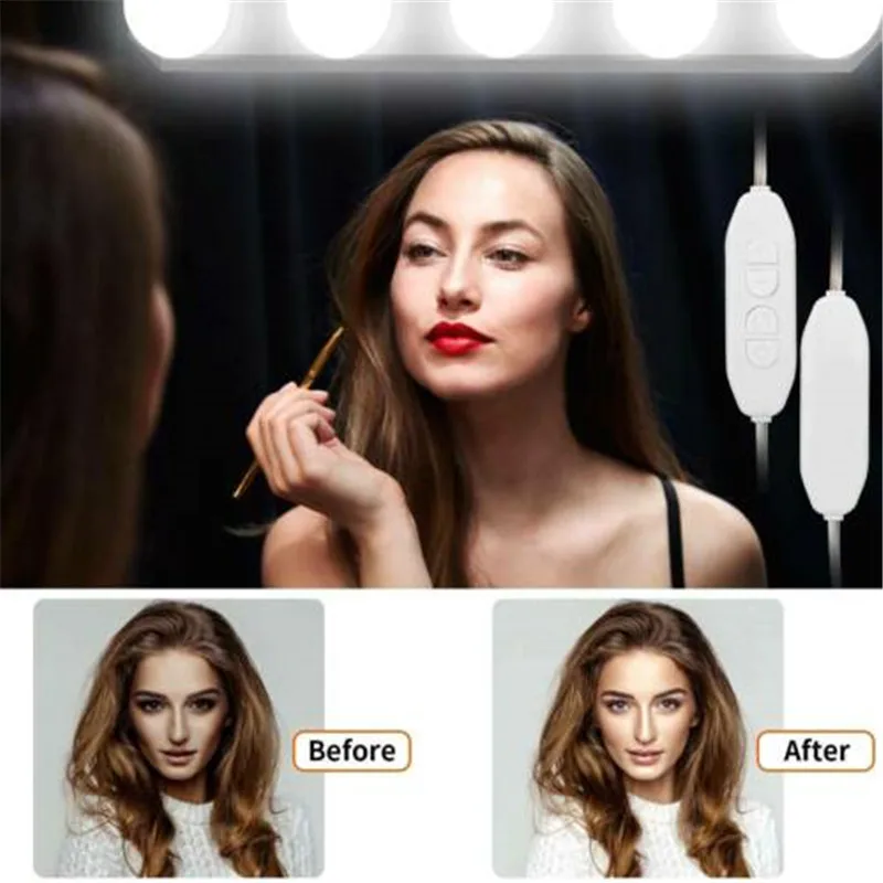 5 светодиодный Vanity светильник Цвет Температура Регулируемый Портативный