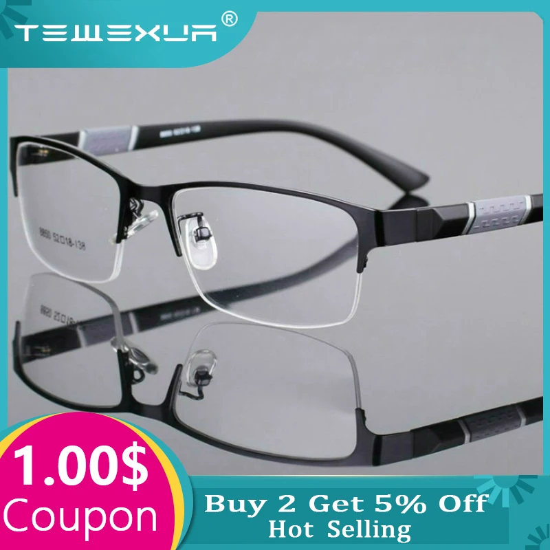 Квадратные очки для чтения TEWEXUA безрамные мужчин и женщин компьютерные дальность