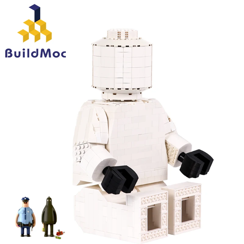 BuildMoc, большие фигурки, строительные блоки, большой размер, персонажи, фигурки, развивающие игрушки, сделай сам, сборка, микро-кирпич, рождественский подарок