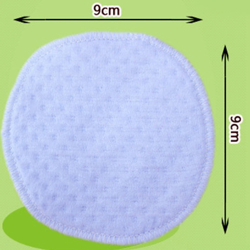 

12Pcs cotton Reusable Nursing Breast Pads Waterproof Organic Plain Washable Pad Soft Absorbent Baby Breastfeeding Accessory