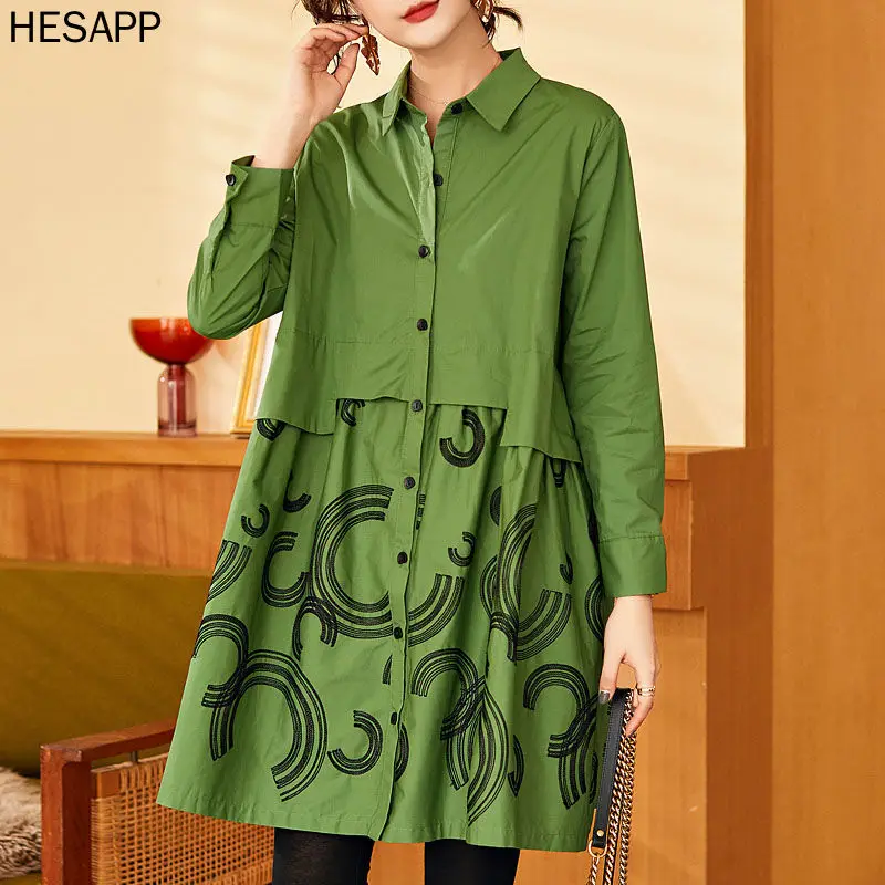 

Hesapp South Korean fashion double chest belt windbreaker elegant women chic waist thin jacket 2021 autumn loose basic coat