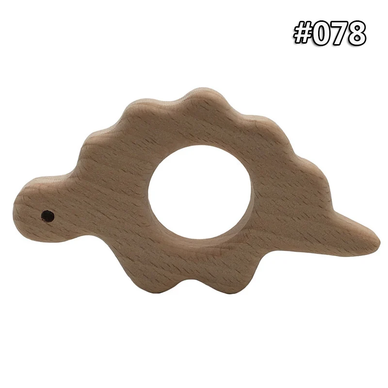 Wood Teether -078 Детское дерево Прорезыватель еды деревянное ожерелье Черепаха коала Кит Форма черепаха безопасные игрушки Сертификация новорожденный деревянный Прорезыватель - Цвет: Wood Teether -078