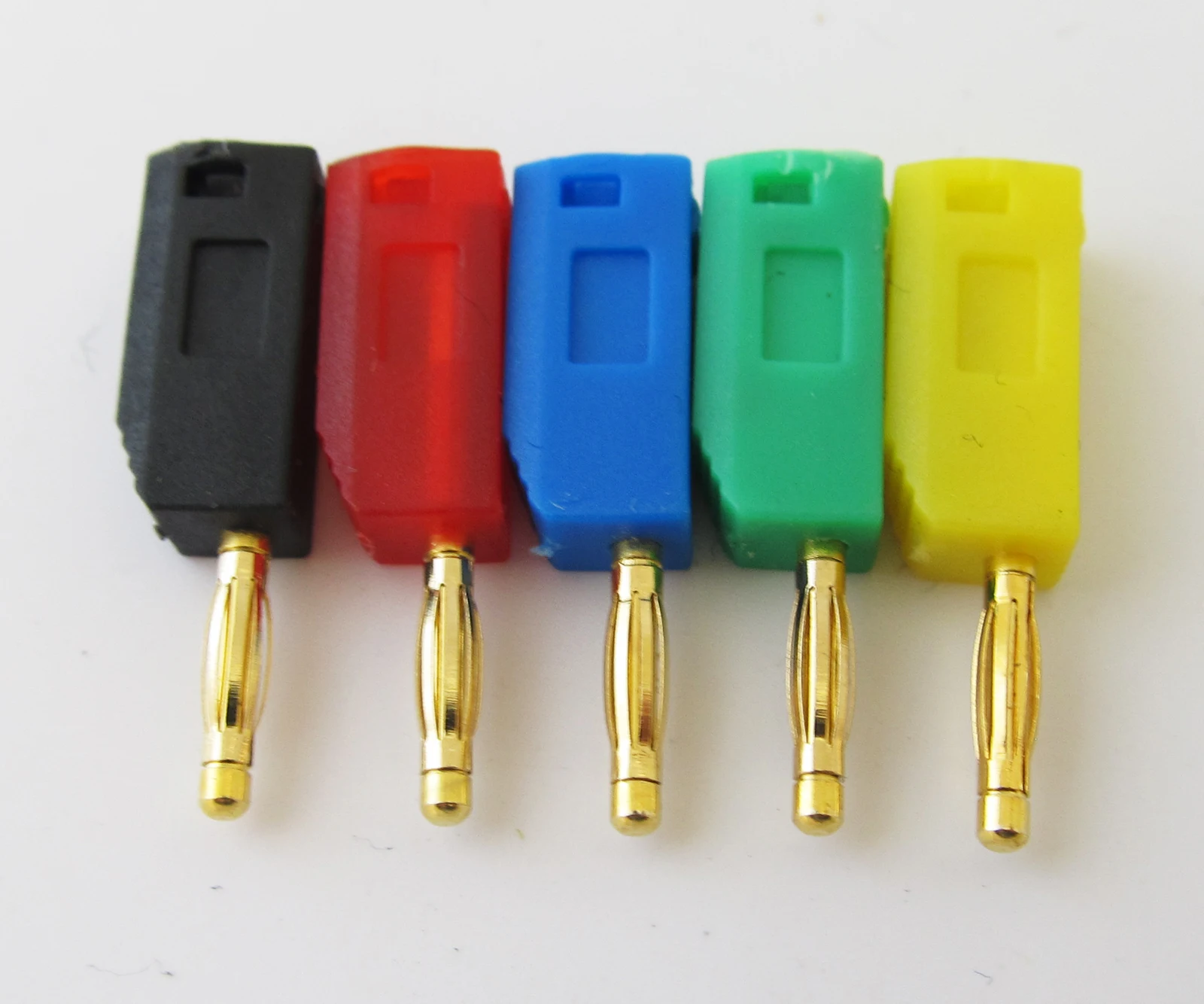 1 комплект мини 2 мм золотистый штырь радиатор Штабелируемый штекер типа банан 5