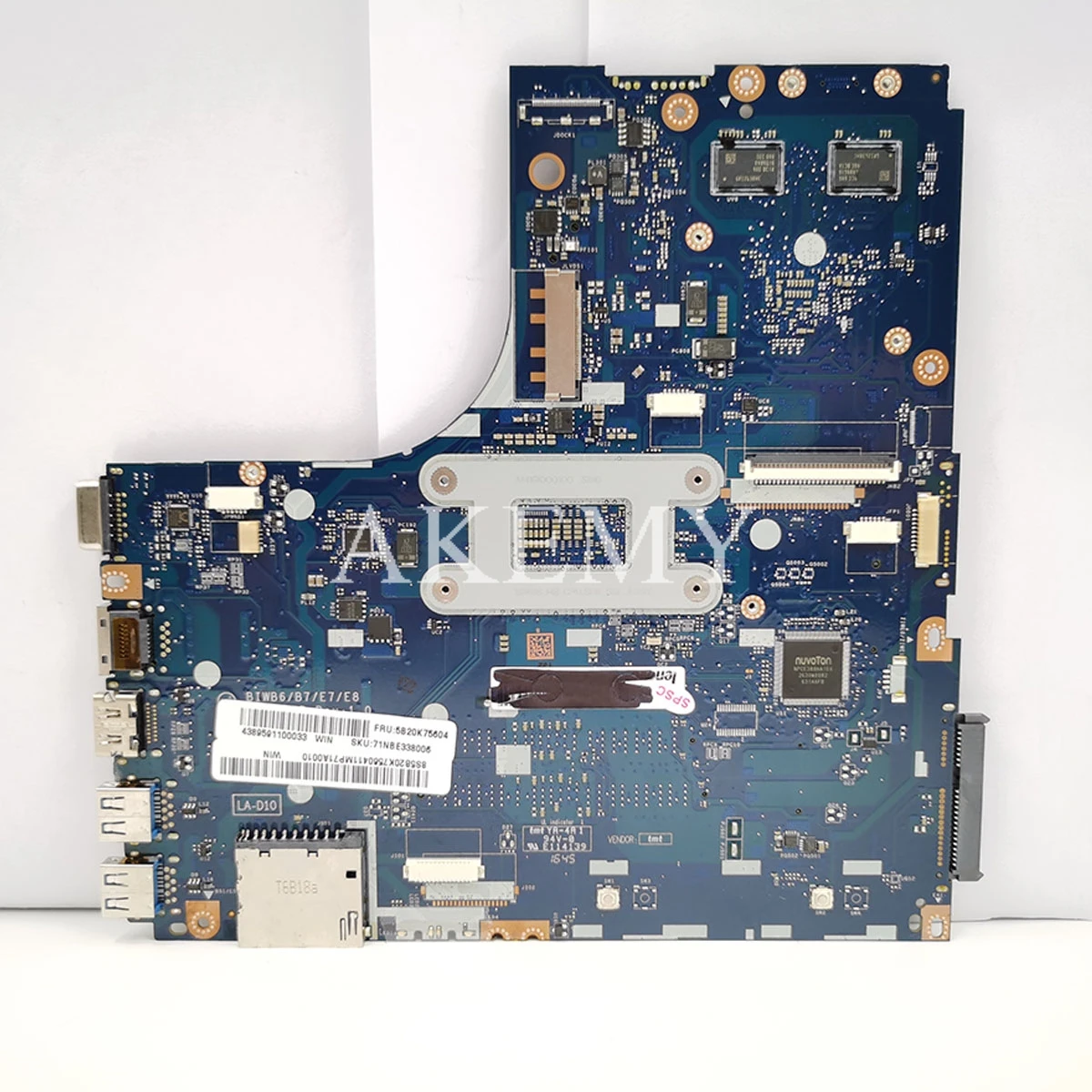 BIWB6/B7/E7/E8 LA-D101P материнская плата для For Lenovo Ideapad B51-80 ноутбука с SR2EY I5-6200U FRU:5B20K57320 100%