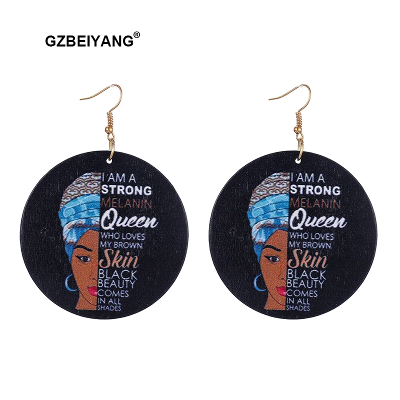 GZBEIYANG африканские национальные серьги 2019 Ретро ювелирные изделия кулон для